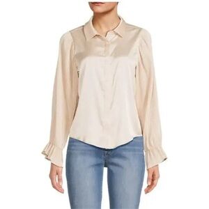 Elegant Cream Blouse NWT Size Large